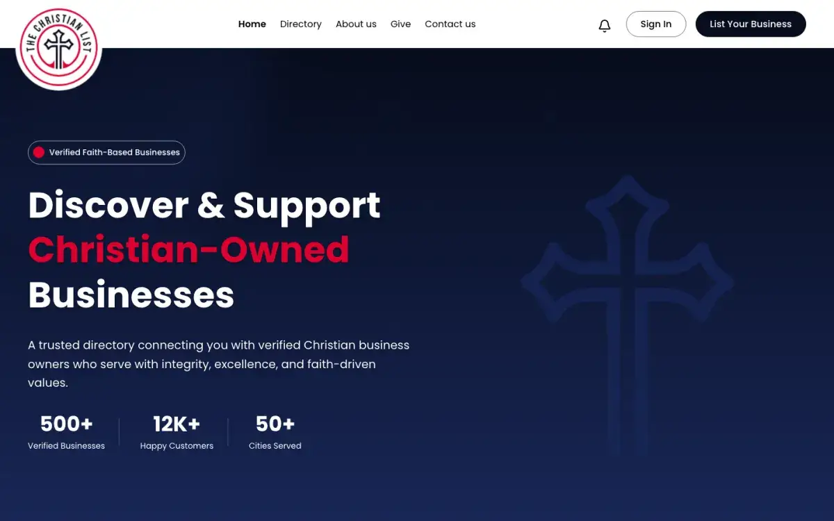 Christian List customer-facing service platform